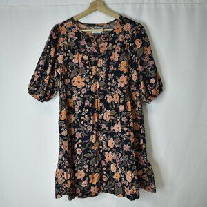 Old Navy Women's Dress Puff Sleeve Mini Floral Tiered